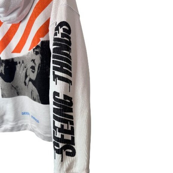 Off-White Seeing Things Photocopy Marilyn Monroe graphic hoodie size L - Picture 8 of 12